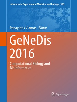cover image of GeNeDis 2016